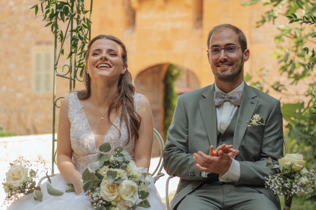 mariage rires ceremonie laique